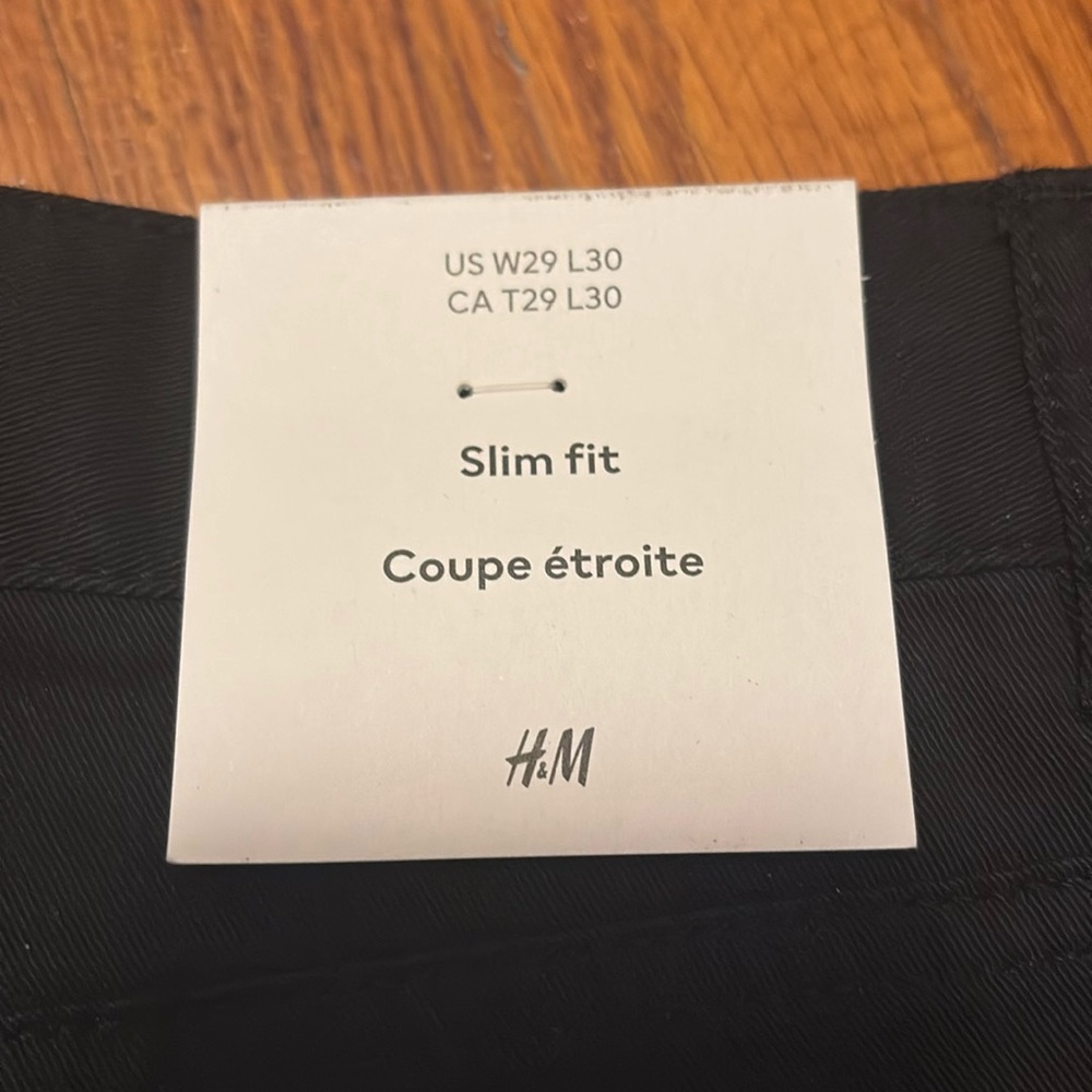 H&M Slim Fit Pants Size 29x30 - Picture 2 of 6